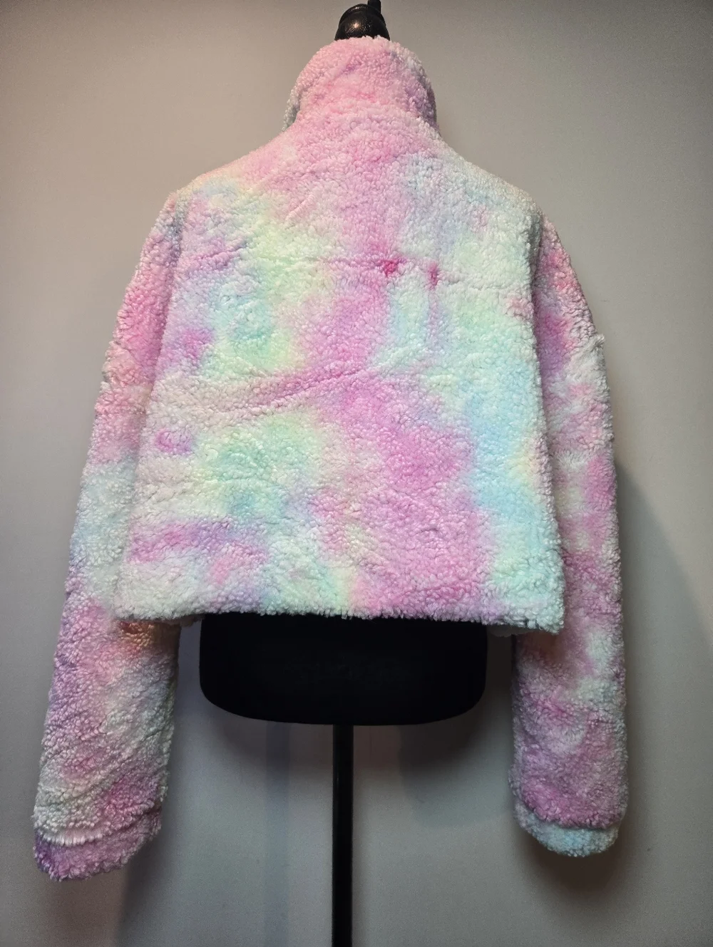 Sugar Thrillz Jacket Women's Sherpa Medium Dolls Kill Candy Pastel Dopamine Y2k - Picture 7 of 10